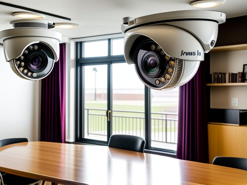 caméra de vidéosurveillance dans un bureau à Annecy