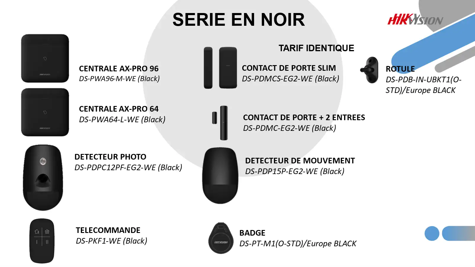 alarme et vidéosurveillance Haute Savoie 74 - série noir Hikvision